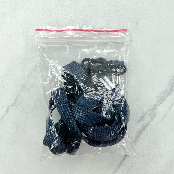 Blue Adjustable Double Clip ID Badge Holder School Work Lanyard Necklace - Picture 2 of 9